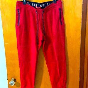 Guess, Red Athletic Pants.